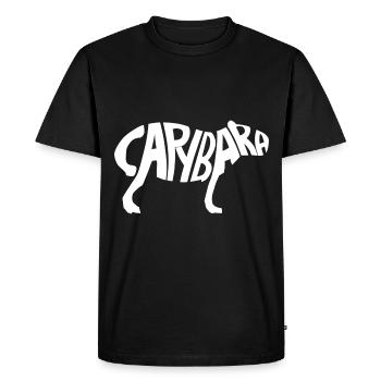 Capybara - T-shirt Premium bio Homme - noir - Devant - Nico (187cm)