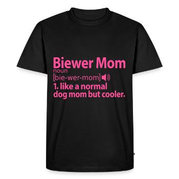 Biewer Yorkshire Terrier Maman Maman Maîtresse Disant - T-shirt Premium bio Homme - noir - Devant - Nico (187cm)