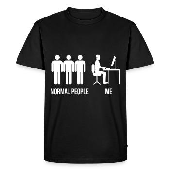 Coder Developer Programmer Coding IT Computer - Men's Premium Organic T-Shirt - black - Front - Nico (187cm)
