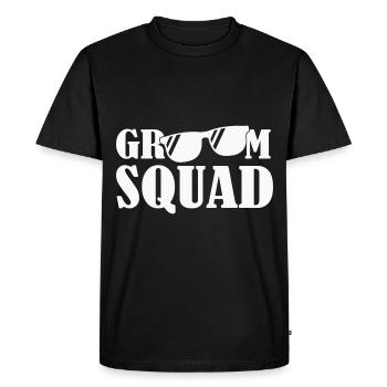 Bride Groom Party Marriage Wedding - Men's Premium Organic T-Shirt - black - Front - Nico (187cm)
