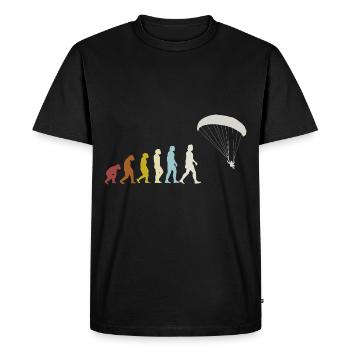 Paragliding Paragliding Evolution - Men's Premium Organic T-Shirt - black - Front - Nico (187cm)