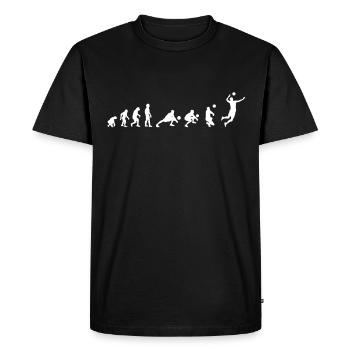 Volley-ball - T-shirt Premium bio Homme - noir - Devant - Nico (187cm)