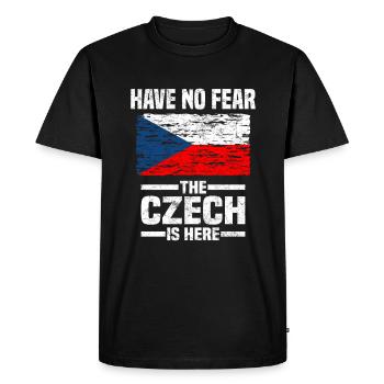 Czech Republic - Men's Premium Organic T-Shirt - black - Front - Nico (187cm)