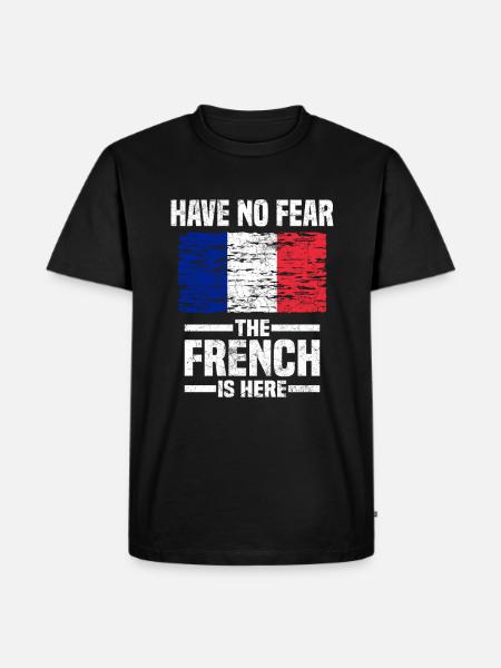France French Frenchman gift - Men's Premium Organic T-Shirt - black