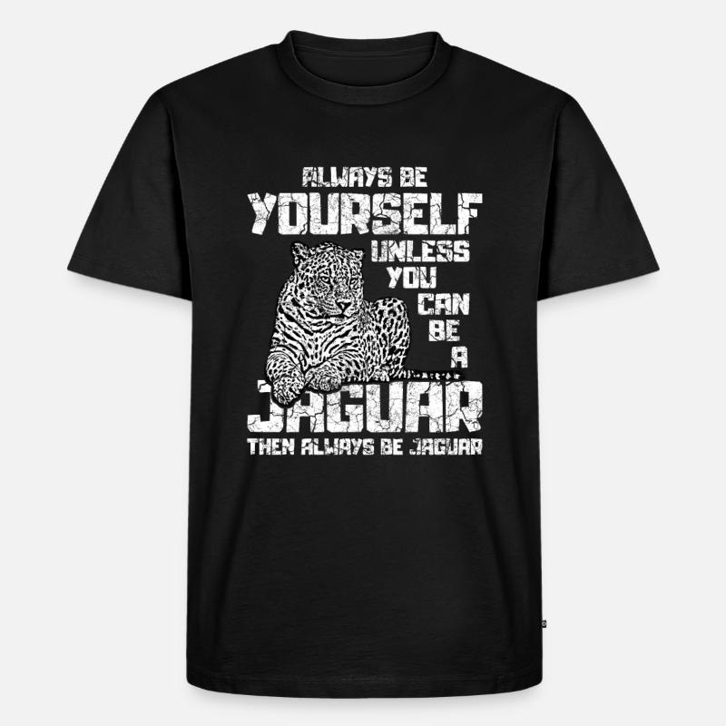 Jaguar - Männer Premium Bio T-Shirt - Schwarz