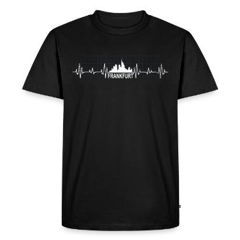 Francfort-sur-le-Main - T-shirt Premium bio Homme - noir - Devant - Nico (187cm)