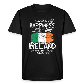 Irlande - T-shirt Premium bio Homme - noir - Devant - Nico (187cm)