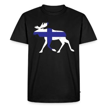 Finlande - T-shirt Premium bio Homme - noir - Devant - Nico (187cm)