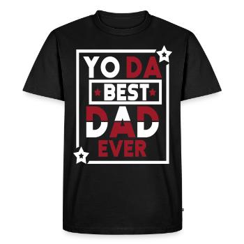 Best DAD ever - Men's Premium Organic T-Shirt - black - Front - Nico (187cm)