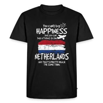 Netherlands - Men's Premium Organic T-Shirt - black - Front - Nico (187cm)