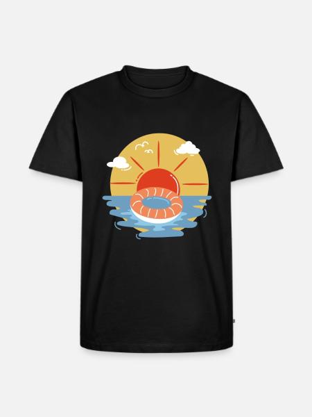 On the coast - Men's Premium Organic T-Shirt - black