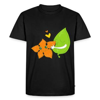 Seasons lovers - autumn - spring - Men's Premium Organic T-Shirt - black - Front - Nico (187cm)