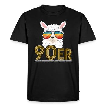 90er Jahre Outfit Kostüm Fasching - Männer Premium Bio T-Shirt - Schwarz - Vorne - Nico (187cm)
