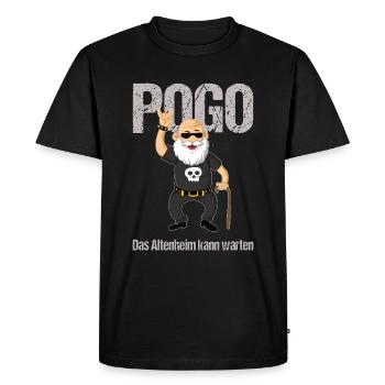 Pogo Rockopa moshpit hard rock vieil homme - T-shirt Premium bio Homme - noir - Devant - Nico (187cm)