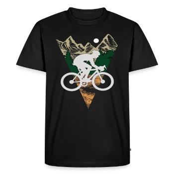 Enough to me I'm going to ride a bike - Men's Premium Organic T-Shirt - black - Front - Nico (187cm)