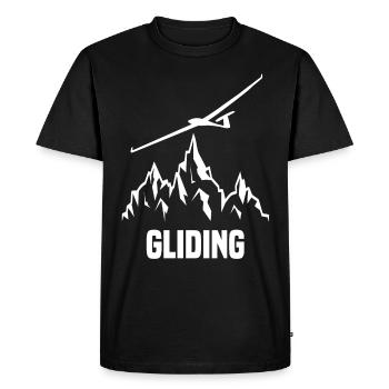 Pilote de planeur planeur planeur - T-shirt Premium bio Homme - noir - Devant - Nico (187cm)