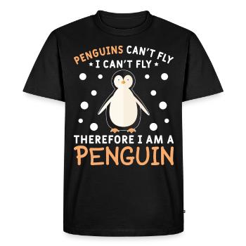 Penguin Penguin Penguin Penguin Lovers - Men's Premium Organic T-Shirt - black - Front - Nico (187cm)