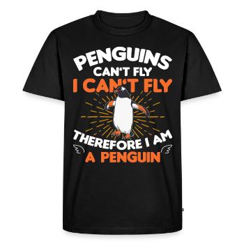Penguin Penguin Penguin Penguin Lovers - Men's Premium Organic T-Shirt - black - Front - Nico (187cm)