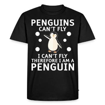 Penguin Penguin Penguin Penguin Lovers - Men's Premium Organic T-Shirt - black - Front - Nico (187cm)