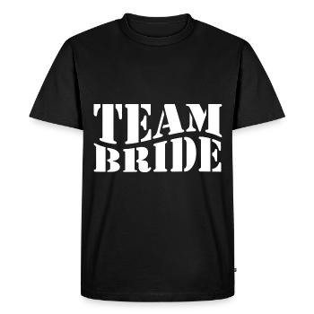 Mariage mariée marié Bachelor Bachelorette Party - T-shirt Premium bio Homme - noir - Devant - Nico (187cm)