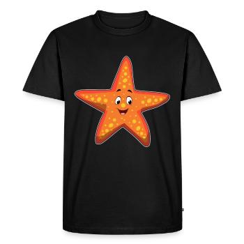Idée cadeau - T-shirt Premium bio Homme - noir - Devant - Nico (187cm)