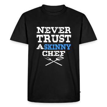 Barbecue Barbecue Grill Chef Idée Cadeau Grillmeister - T-shirt Premium bio Homme - noir - Devant - Nico (187cm)