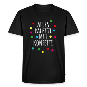 Carnaval de Mardi Gras - T-shirt Premium bio Homme - noir - Devant - Nico (187cm)
