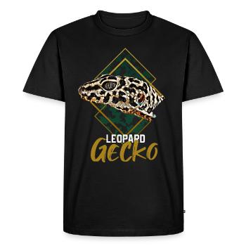Leopard gecko - Men's Premium Organic T-Shirt - black - Front - Nico (187cm)