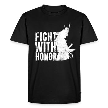 samouraï - T-shirt Premium bio Homme - noir - Devant - Nico (187cm)