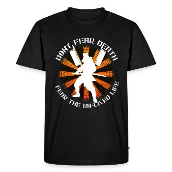 samouraï - T-shirt Premium bio Homme - noir - Devant - Nico (187cm)