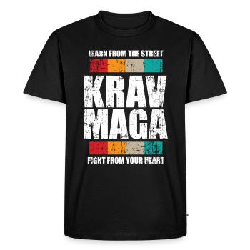 Cadeau de discipline Krav Maga - T-shirt Premium bio Homme - noir - Devant - Nico (187cm)