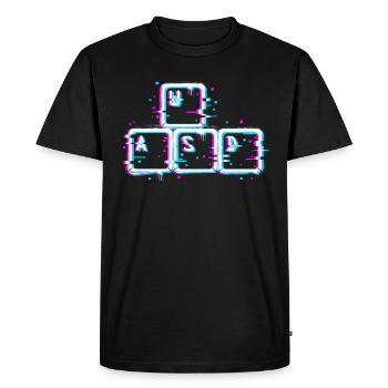 WASD Nerd Keyboard Gamer - T-shirt Premium bio Homme - noir - Devant - Nico (187cm)