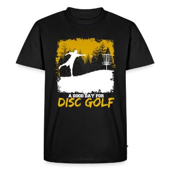 Disc Golf - T-shirt Premium bio Homme - noir - Devant - Nico (187cm)