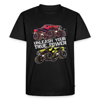 Camion monstre - T-shirt Premium bio Homme - noir - Devant - Nico (187cm)