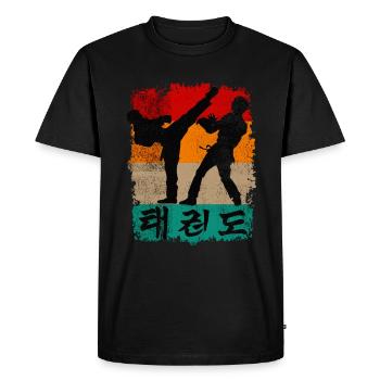 Taekwondo - T-shirt Premium bio Homme - noir - Devant - Nico (187cm)