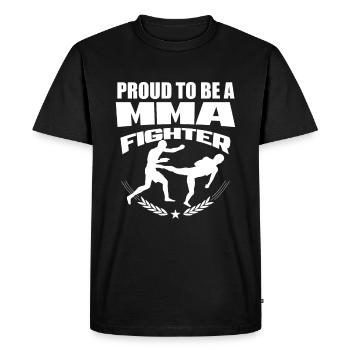 MMA - T-shirt Premium bio Homme - noir - Devant - Nico (187cm)