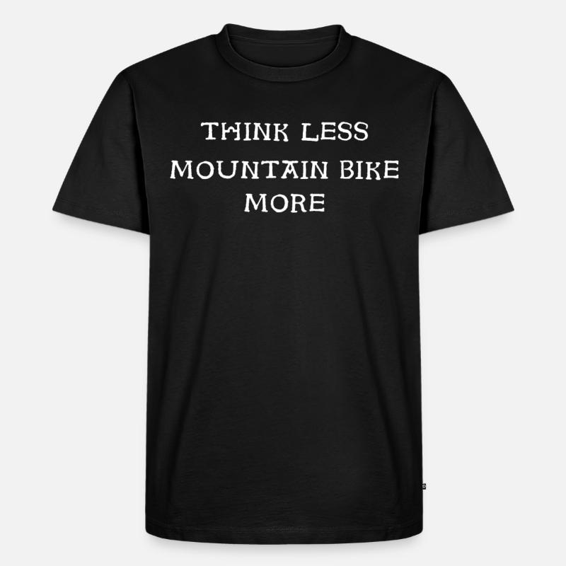 Mountainbiker - Männer Premium Bio T-Shirt - Schwarz