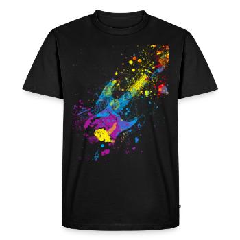 Guitarist Musicians Guitar Gift Idea - Men's Premium Organic T-Shirt - black - Front - Nico (187cm)