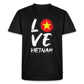 Viêt-Nam - T-shirt Premium bio Homme - noir - Devant - Nico (187cm)