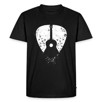 Don de guitare - T-shirt Premium bio Homme - noir - Devant - Nico (187cm)