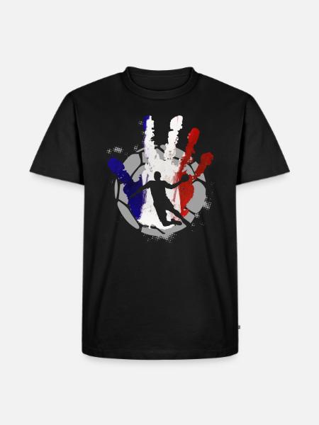 Handball France Team - Men's Premium Organic T-Shirt - black