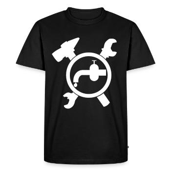 Plumber Craft Mark Installer - Men's Premium Organic T-Shirt - black - Front - Nico (187cm)