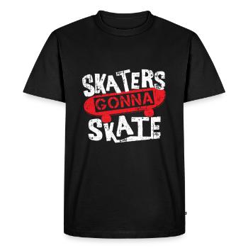 skateboard - T-shirt Premium bio Homme - noir - Devant - Nico (187cm)