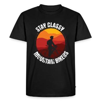 Vélo de montagne - T-shirt Premium bio Homme - noir - Devant - Nico (187cm)