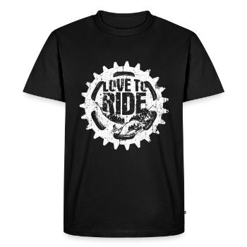 Vélo Vélo Sport Vélo - T-shirt Premium bio Homme - noir - Devant - Nico (187cm)
