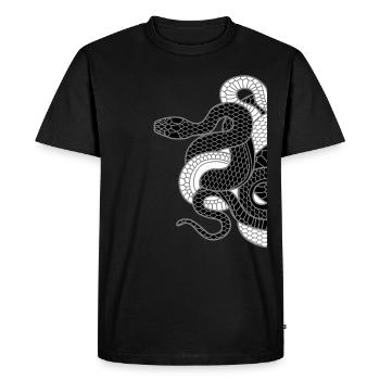 serpents - T-shirt Premium bio Homme - noir - Devant - Nico (187cm)