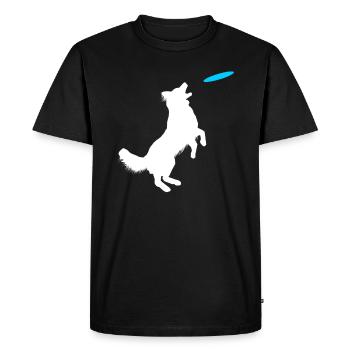 Dressage chien collie - T-shirt Premium bio Homme - noir - Devant - Nico (187cm)