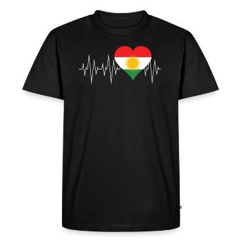 Cadeau kurde drapeau kurde - T-shirt Premium bio Homme - noir - Devant - Nico (187cm)