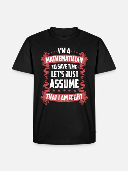 Mathematics Natural Science - Men's Premium Organic T-Shirt - black