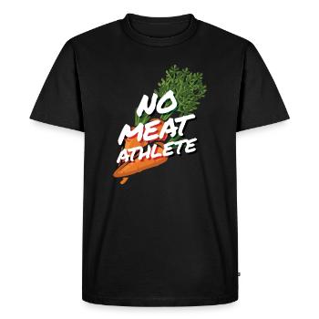 No Meat ATHLETE Vegan - Men's Premium Organic T-Shirt - black - Front - Nico (187cm)